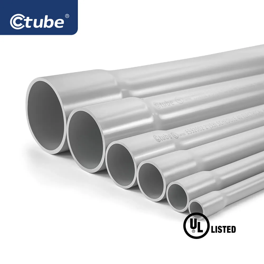 2&prime;&prime; Schedule 40 10FT 20FT PVC Electrical Conduit UL Listed