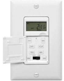 Programmable Digital Timer Switch for Lights, Fans, Motors, 7-Day18 on/off Timer Settings