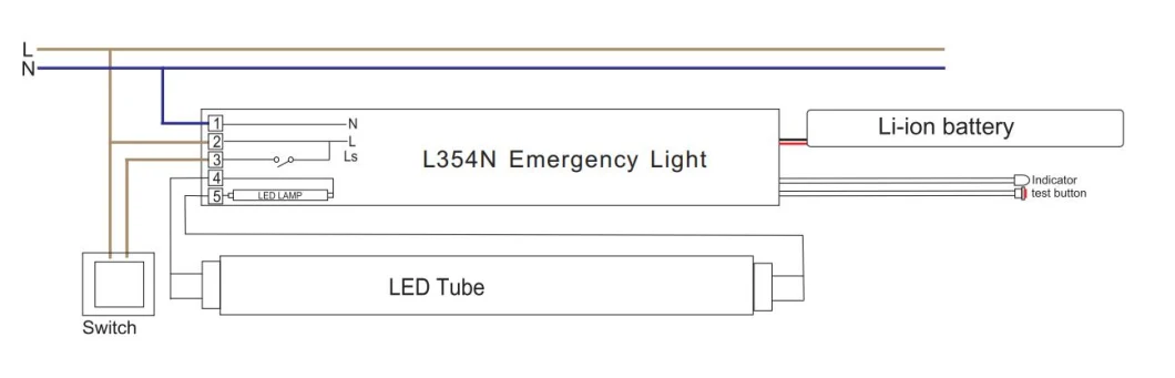 Economical Design Rechargeable LED Emergency Power Pack for Light Tube