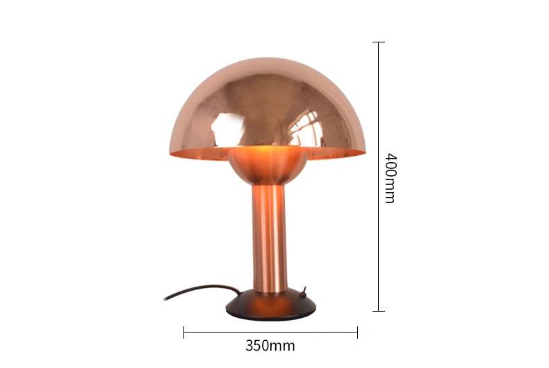 Modern Design LED Desk Light Rose Gold Table Lamp for Hotel Bedside