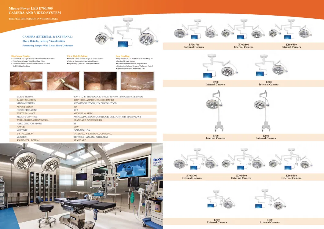 Best Selling Medical Supplies Operating Lamp Shadowless Ceiling Double Dome Surgical Light for Hospital