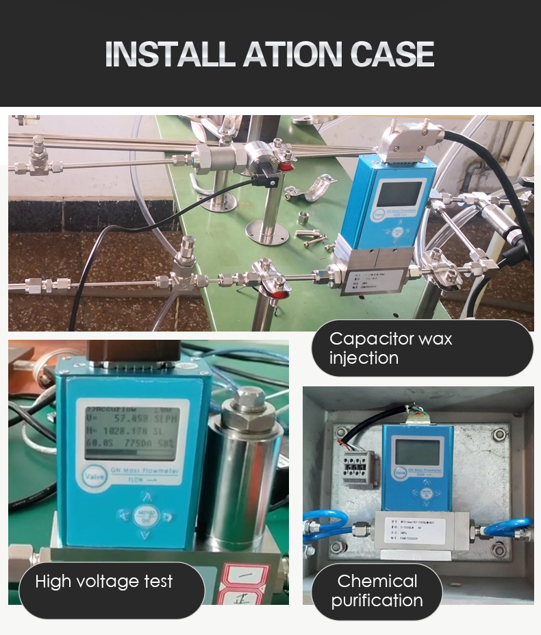 High Accuracy Portable Natural Flowmeter Ammonia Hydrogen Argon Wet Test Gas Digital Flow Meter Gas Mass Flow Controller Air Flow Meter