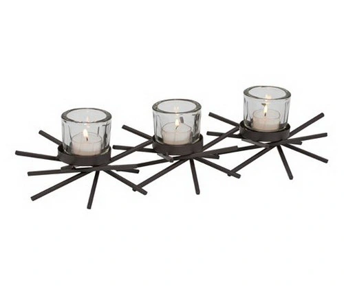 Wall Candle Holder Sconce with Glass Cups