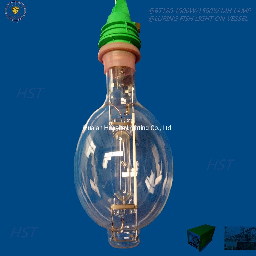 Metal Halide Bulb Metal Halide Fishing Lighting 1500W Bt180 Blue Red Green White Cyan