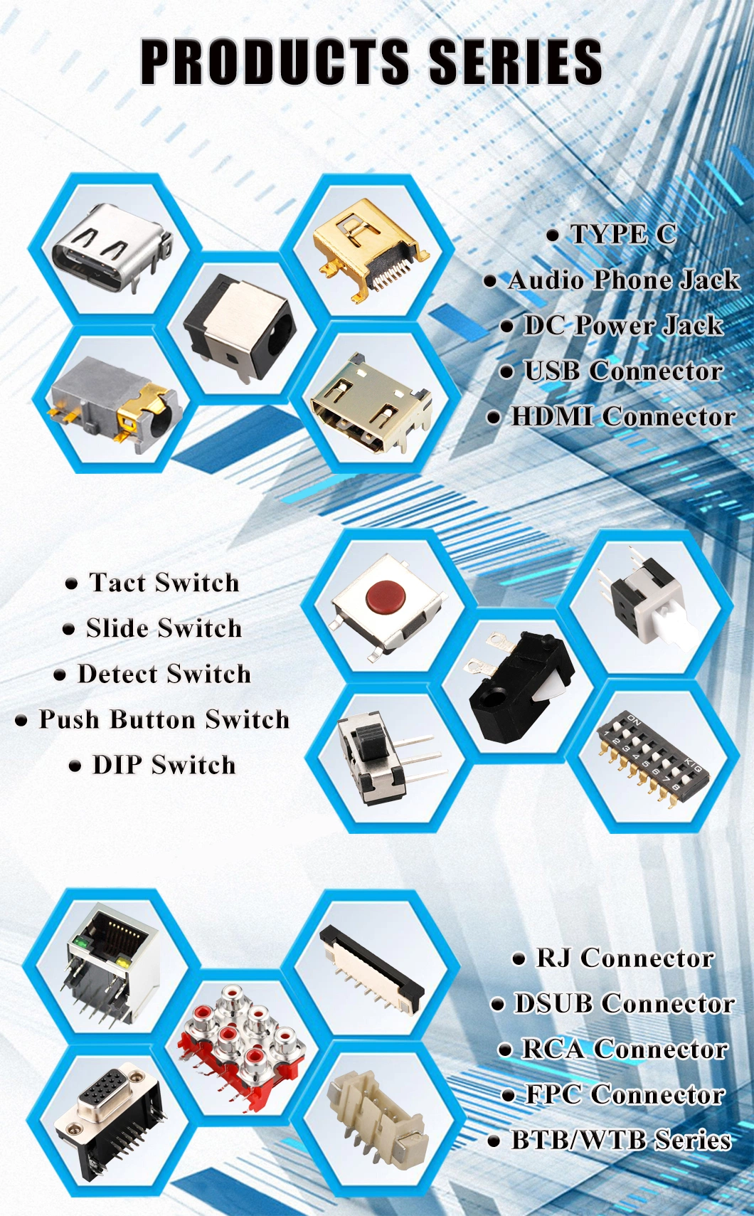 Hot Sales Snap-in Terminal Switch 6*6mm 3*6mm 4.5*4.5mm 12*12mm Pushbutton SMD DIP Type Electronics Touch Switch Tact Switch Tactile Switch with Onoff