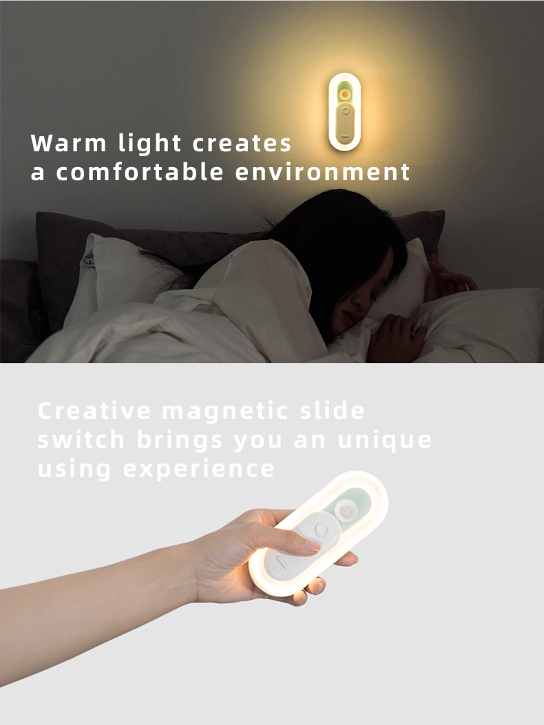 Modern Smart LED Motion Sensor Night Light by USD Charging