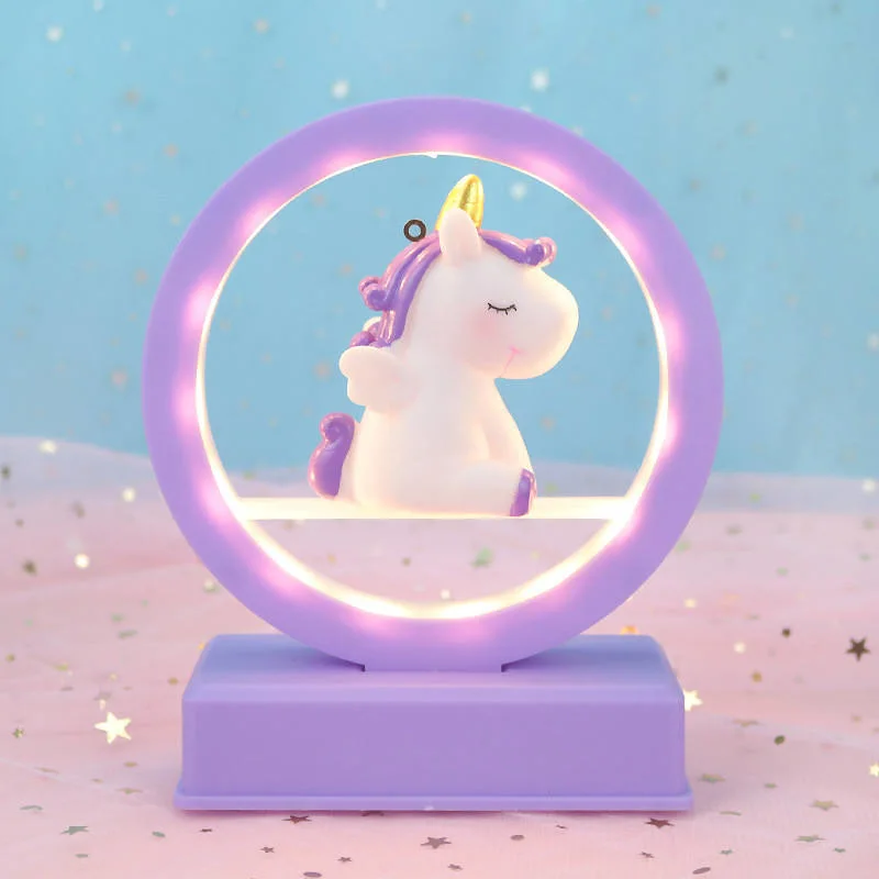 Unicorn Pink Creative Dreamy Kids Cute Birthday Decor Battery LED Night Lights