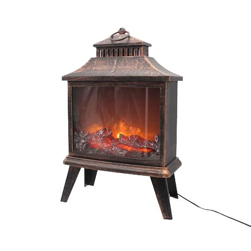 Large LED Fireplace Lamp Simulation Flame Lantern Night Light USB or Battery Charging for Home Decoration