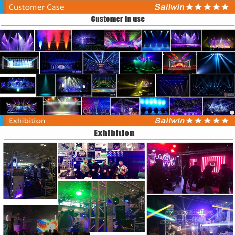 7X40W LED Zoom Mini Moving Head Wash Stage Light DMX RGBW for DJ Disco Wedding Party