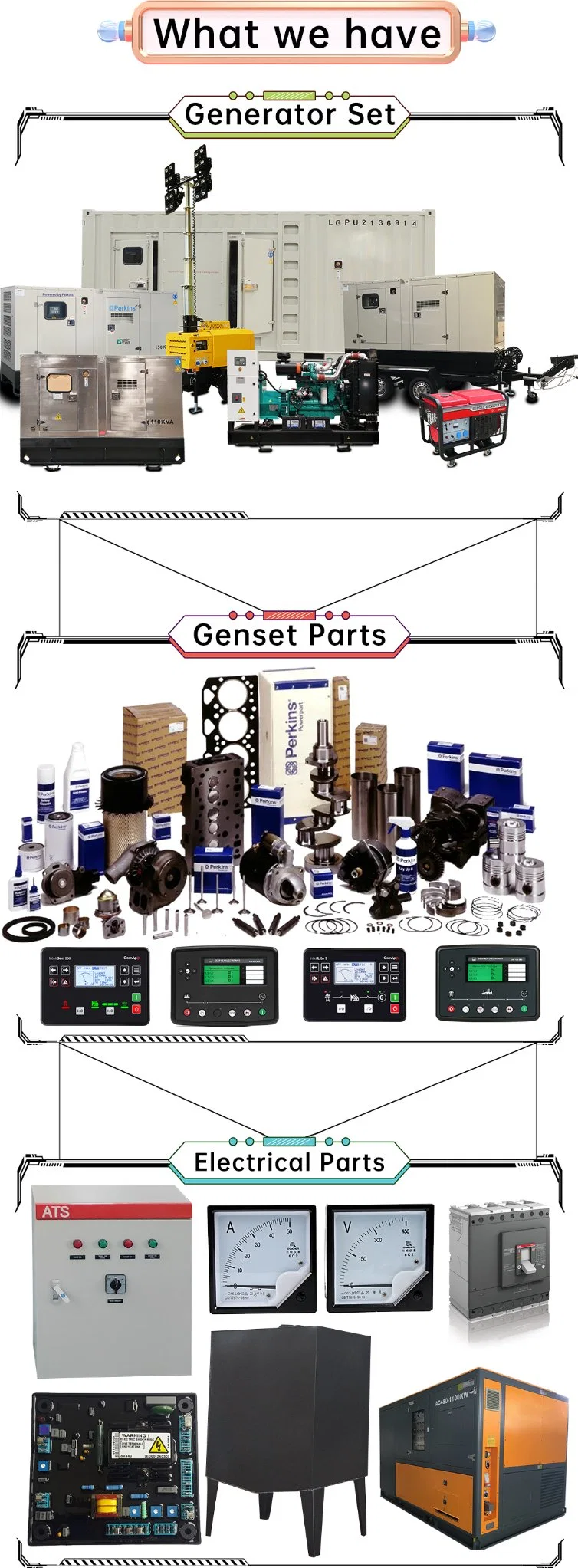 Cummins Diesel Generator with Electrial Generating Genset Engine for Power Generation