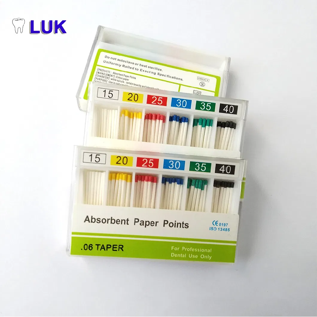 Hot Sale Dental Endodontic Root Canal Cleaning and Disinfecting Absorbent Paper Points