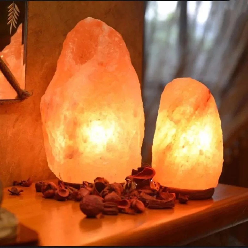 2023 Decorative Orange Stone Natural Air Fresher Sauna Himalayan Salt Lamp