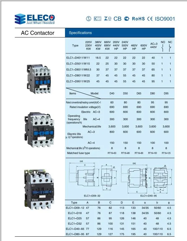 IP20 3p MCB Mini Circuit Breaker Epb10K Series