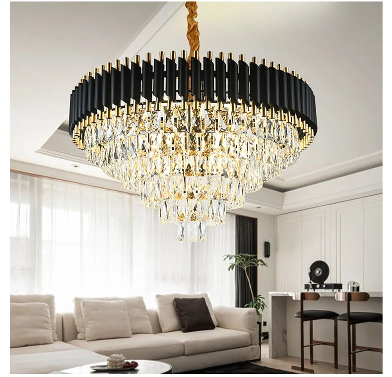 Modern Luxury LED Crystal White Chandelier Ceiling Lustre Crystal Crystal Ball Pendant Hanging Lamp Kitchen Lighting Fixtures