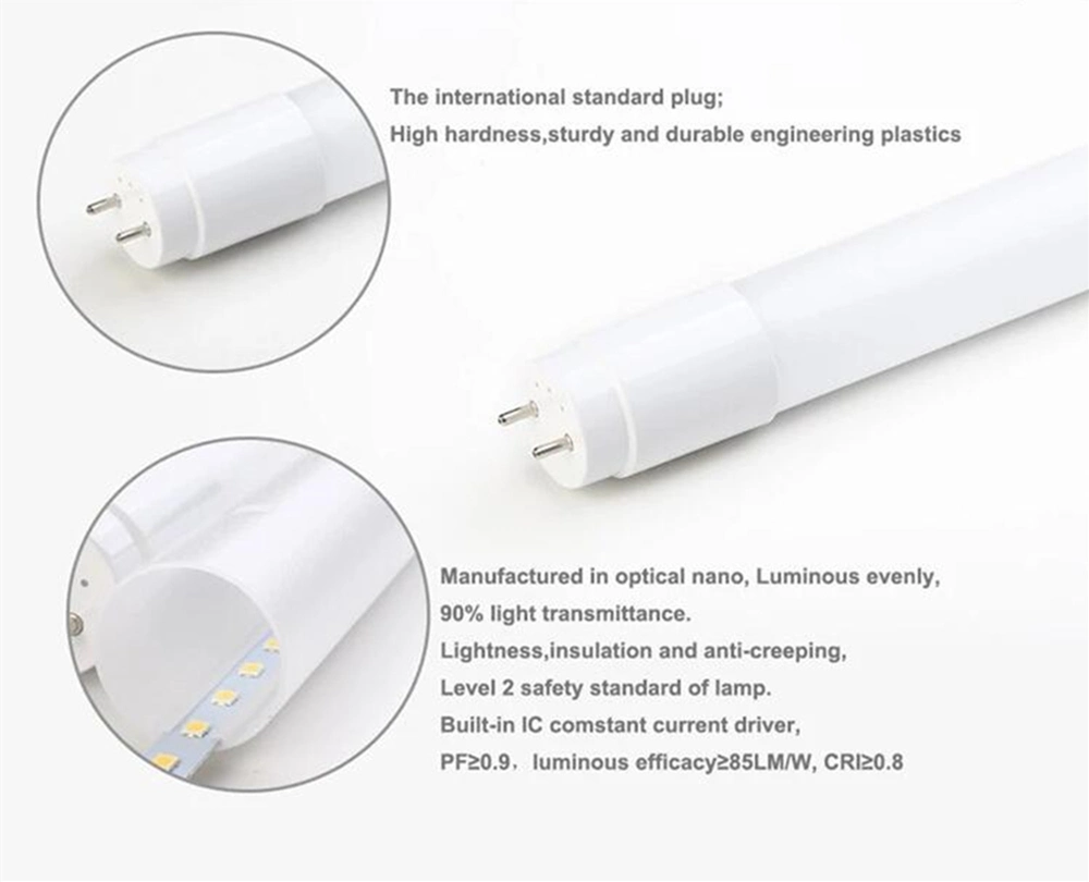 LED Tube Light Full Al+PC 2400mm 8FT 36W Indoor Lighting