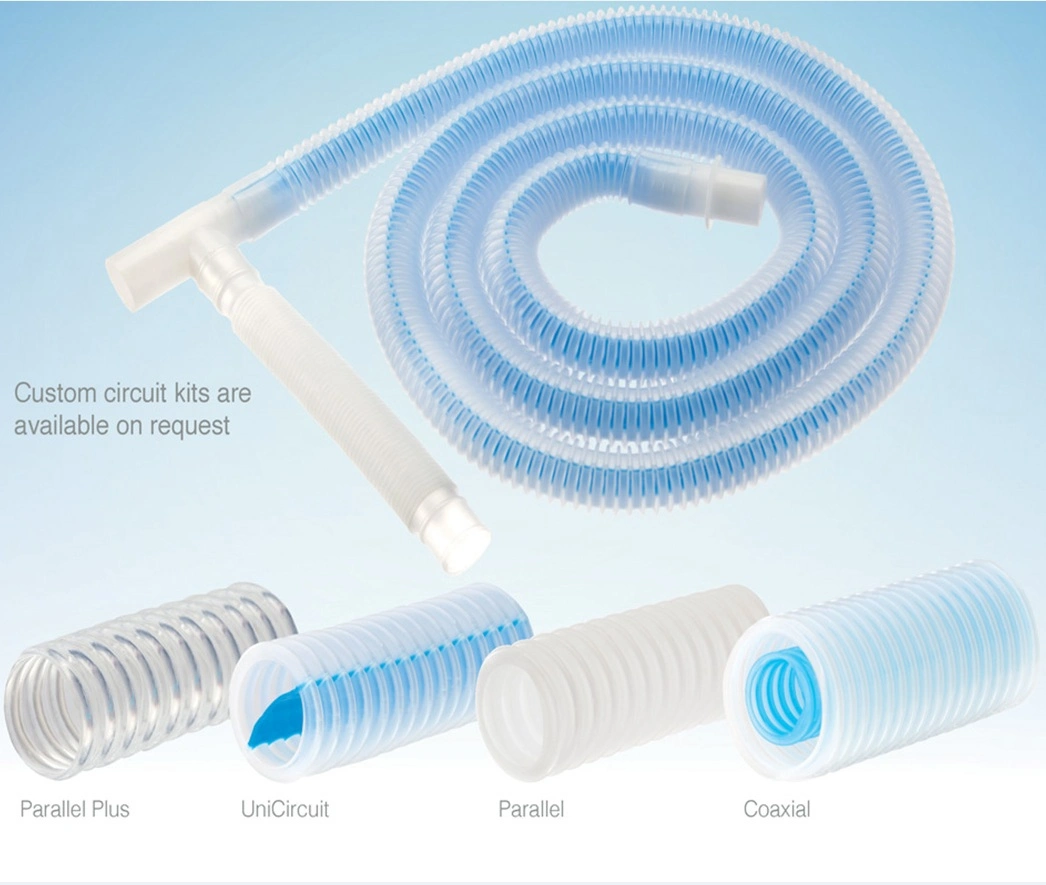 Disposable Corrugated/Extendable/Smoothbore/Coaxial Anesthesia Breathing Circuits for Medical Use