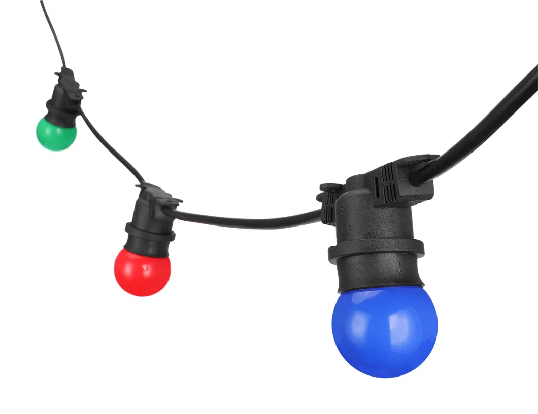 RGB Outdoor Weatherproof Commercial Hanging Sockets Cafe Grade Lights Holiday Decorating Lighting