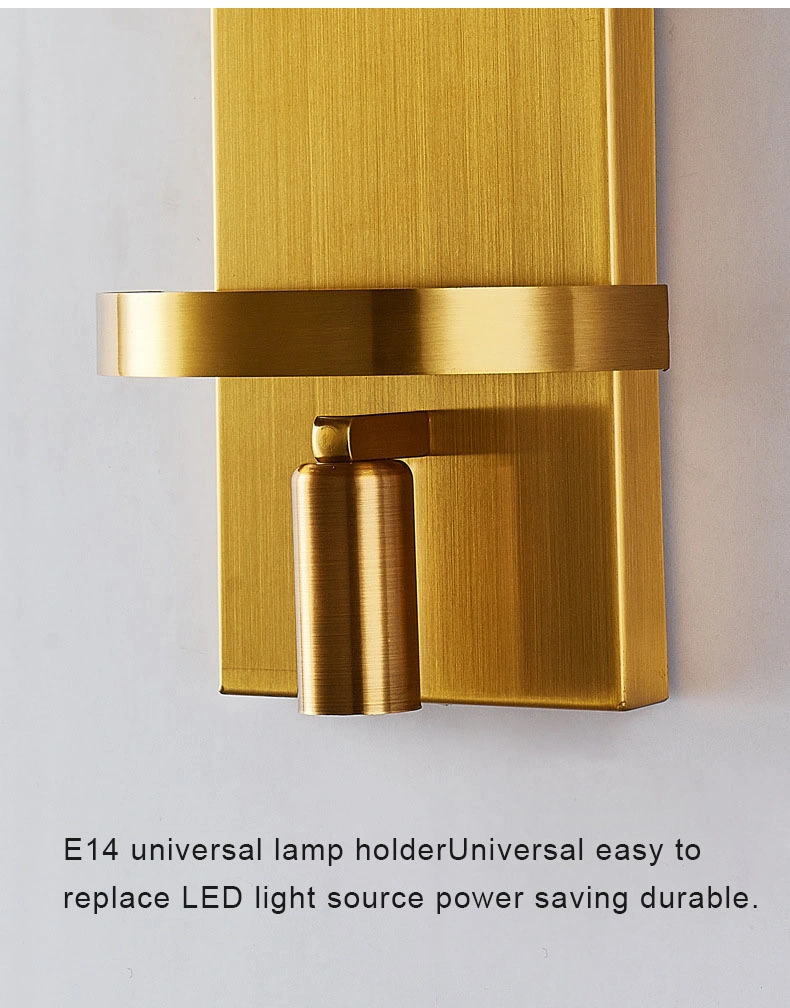 Wall Light Indoor Copper and Glass Material Light Wall Lamp LED for Corridor Lighting LED Wall Lamp