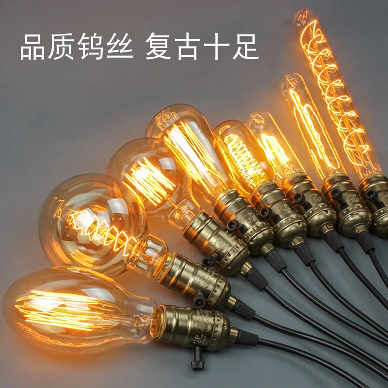 LED 4W Candle Filament Bulbs St64 A60 E27edison Decorative Antique Lighting