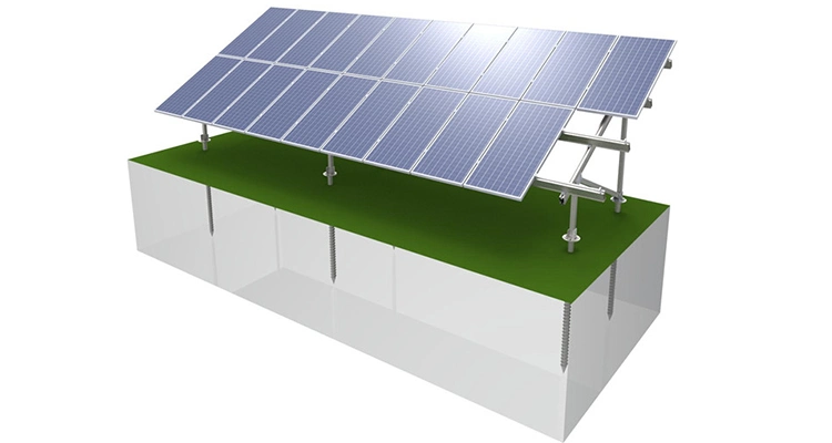 Ground Solar Mounting PV Racking Solar Pile Mount Structure System