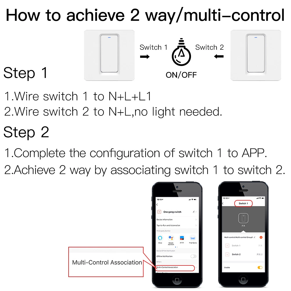 Hot Sales Multiple Gang EU Standards Smart Tuya WiFi Wall Touch Switch