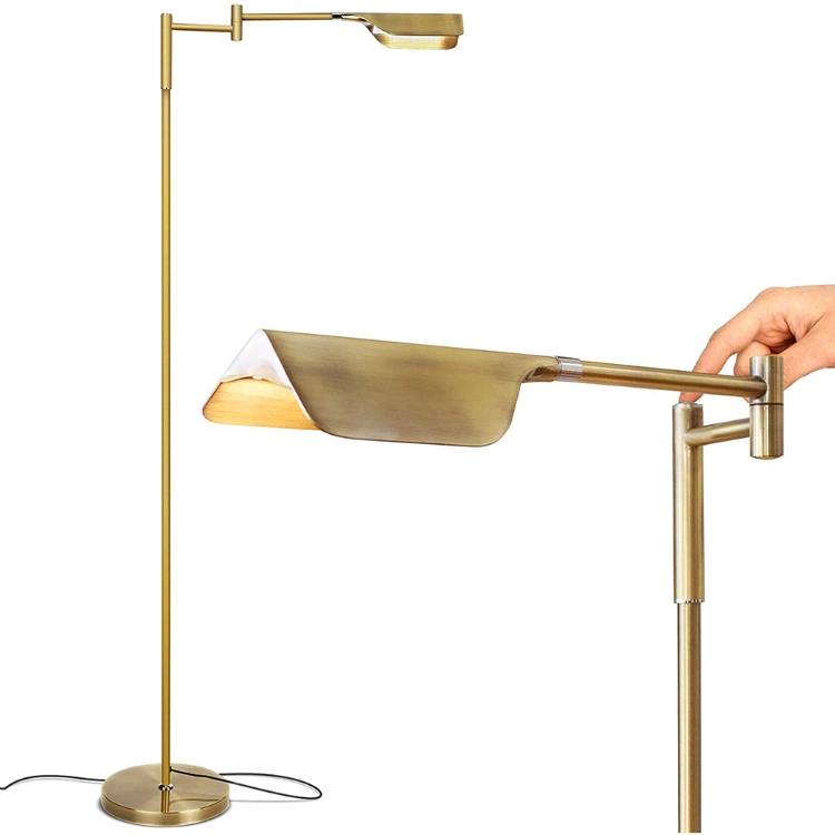 Jlf-4093 Modern Adjustable Head Touch Dimming LED Task Floor Lamp