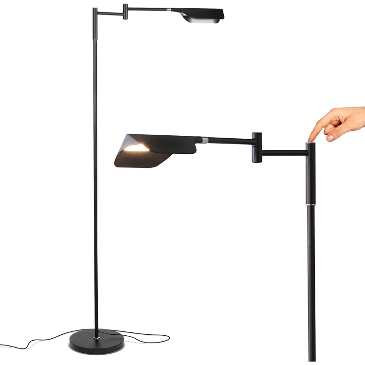Jlf-4093 Modern Adjustable Head Touch Dimming LED Task Floor Lamp