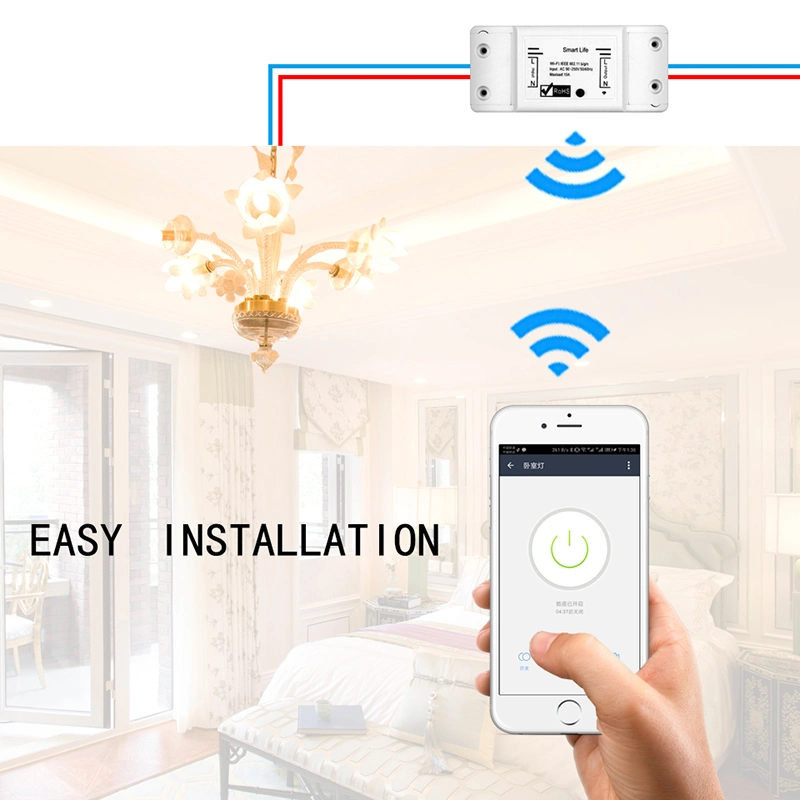 Tuya Smartlife APP DIY Smart Light Switch Universal Breaker Timer WiFi Smart Switch for Smart Home Google Assistant Amazon Echo