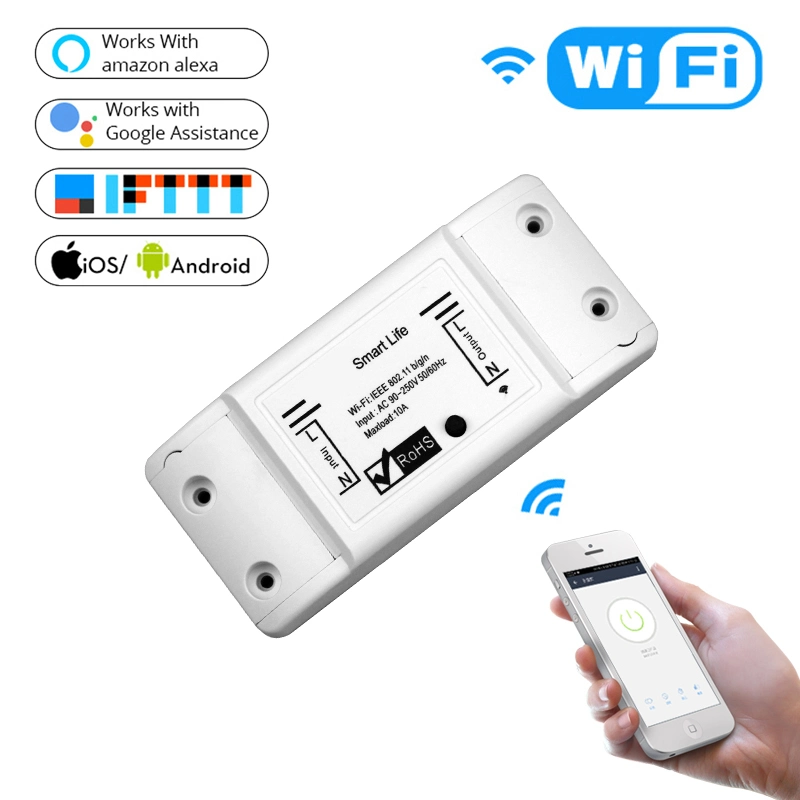 Tuya Smartlife APP DIY Smart Light Switch Universal Breaker Timer WiFi Smart Switch for Smart Home Google Assistant Amazon Echo