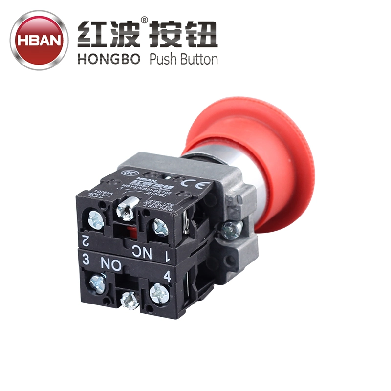 Y5 Exit Stop Red Head Emergency Stop 22mm Push Button Switches for Elevator