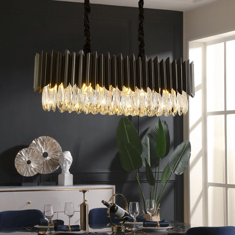 Modern Luxury K9 Crystal Chandelier Light Kitchen Pendant Lighting for Dining Room