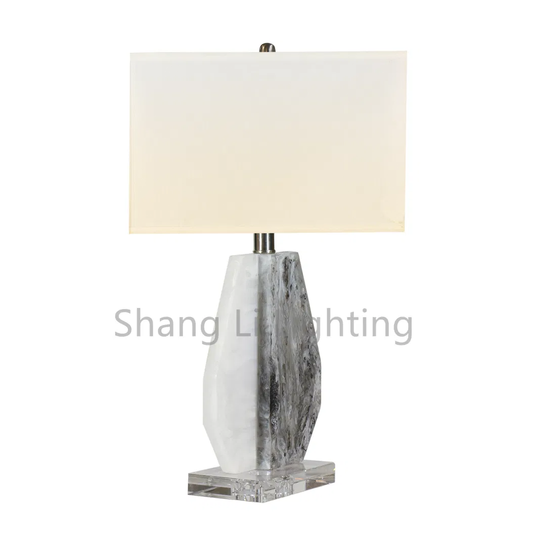 American Table Lamp Creative Light Luxury Marble Postmodern Minimalist Atmosphere Model Room Living Room Bedroom Bedside Study Lighting