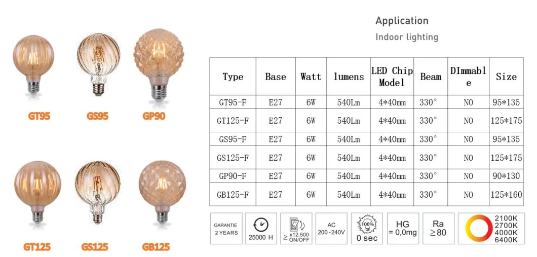 Derorative Candle C35 Frosted Clear Golden 2W 4W LED Straight Soft Filament Lamp Lighting Bulb with Cool Warm Day Light E14 E27 B22 B15