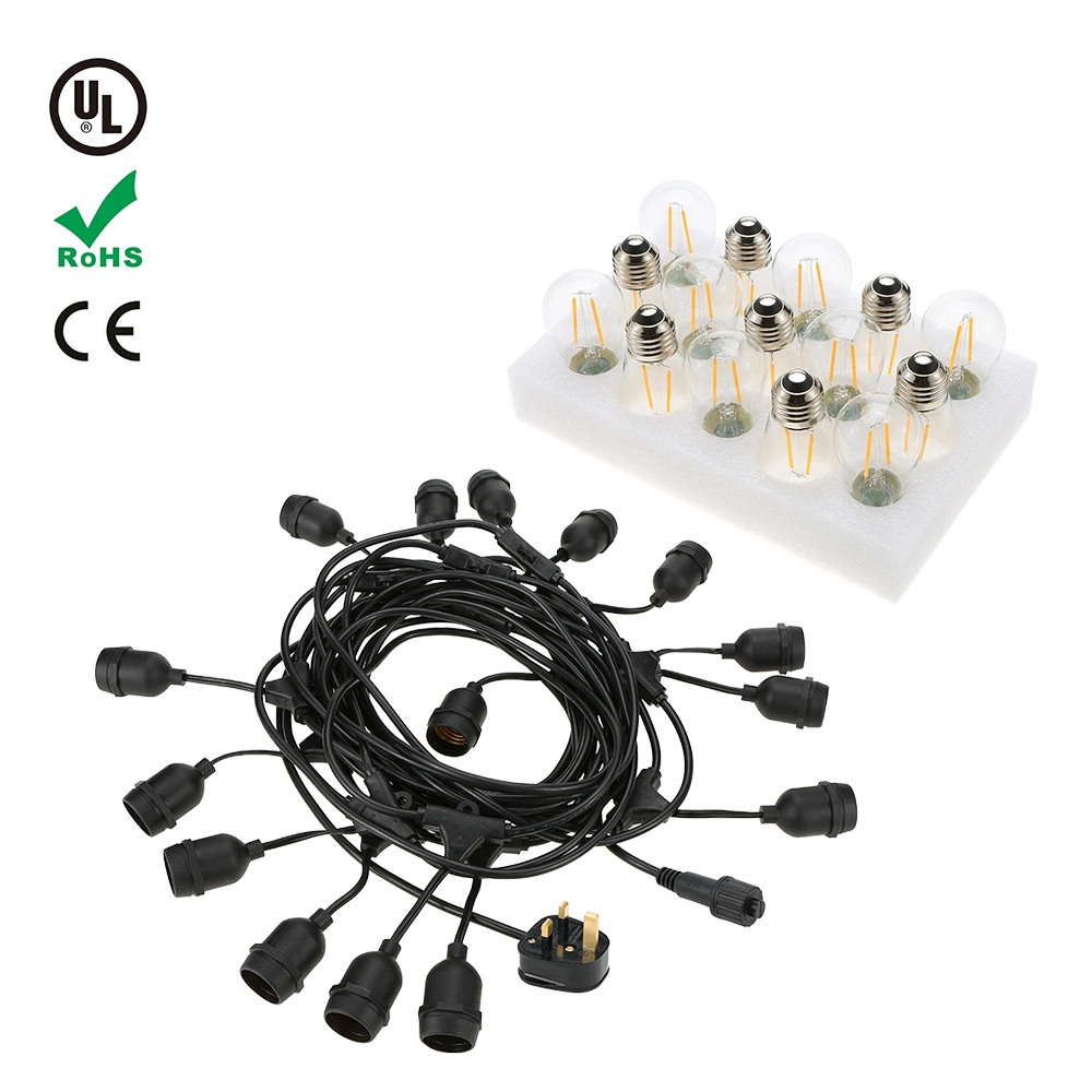 110V 220V Outdoor Decorating Pendant Connectable Festoon Lighting