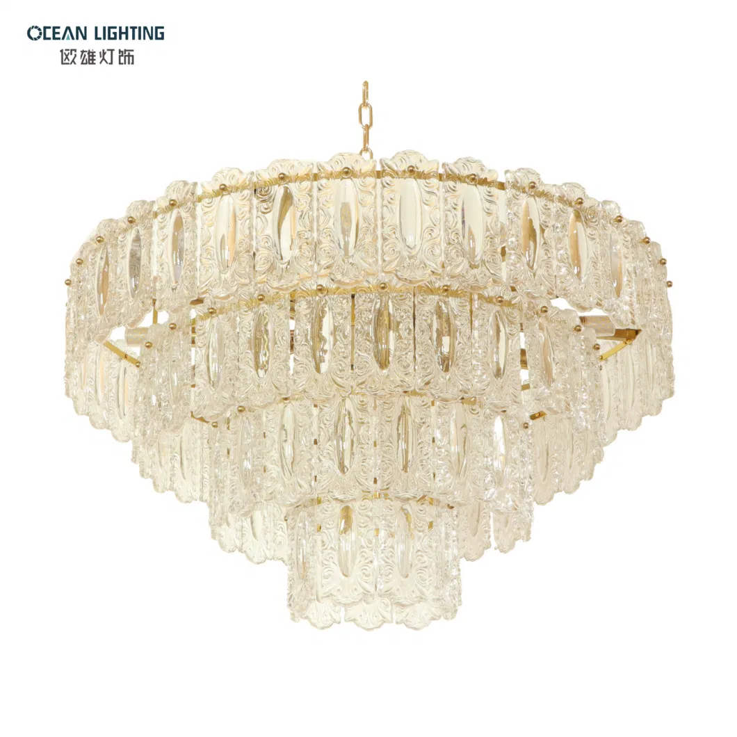 Customize Hotel Modern Metal Crystal Ceiling Luxury Chandeliers Pendent Light