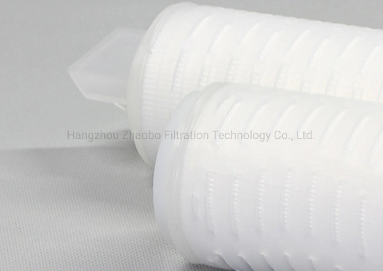 Experienced Manufacturer High Flow Water Filter Cartridge for Semiconductor Chemical Air Filter Oil Filter with Micron Pleated Nylon Membrane 222 End Cap O-Ring