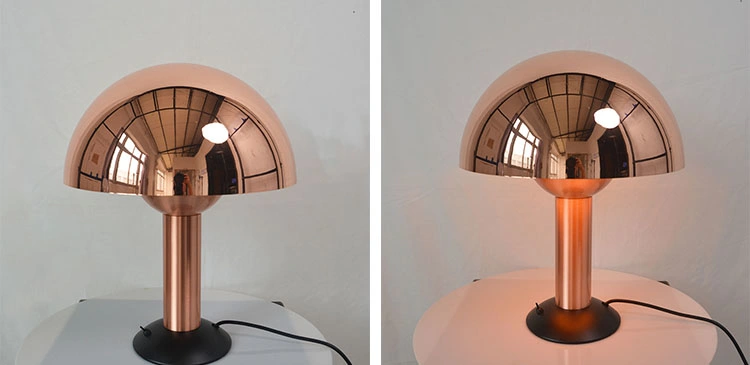 Modern Design LED Desk Light Rose Gold Table Lamp for Hotel Bedside