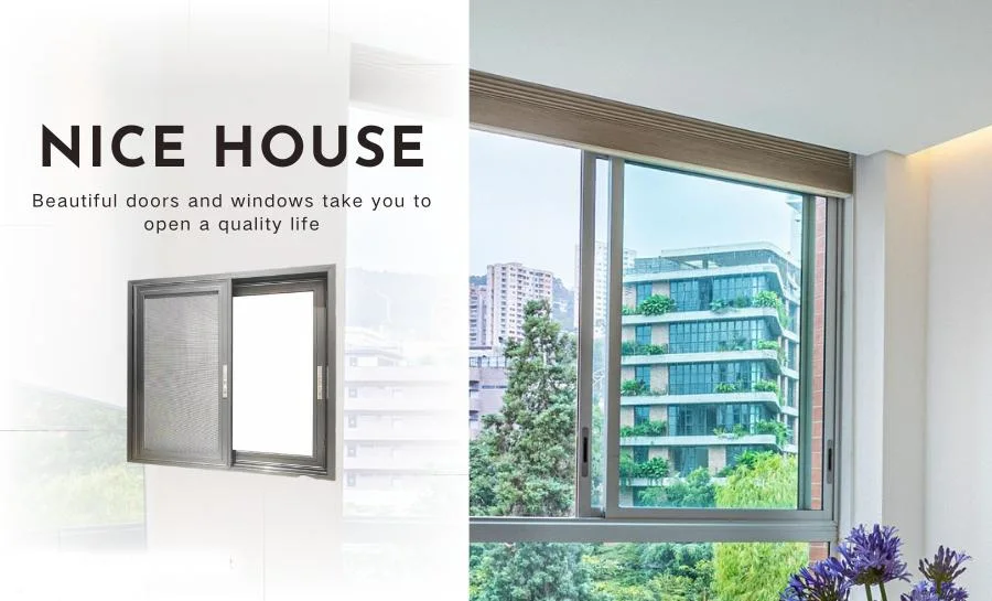 Aluminum Energy Efficient Design Sliding Windows Slide Smoothly Windows Others Sliding Glass Aluminum Window