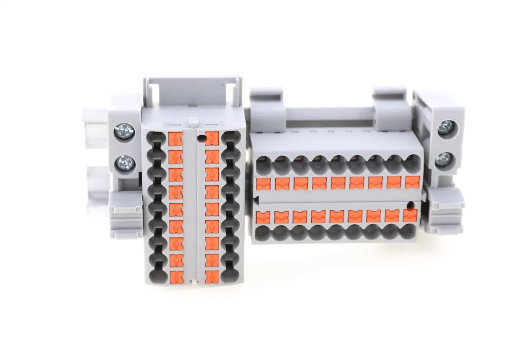 DIN Rail Screw Terminal Block Jut2-6 Connector 6mm2 Wire Capacity