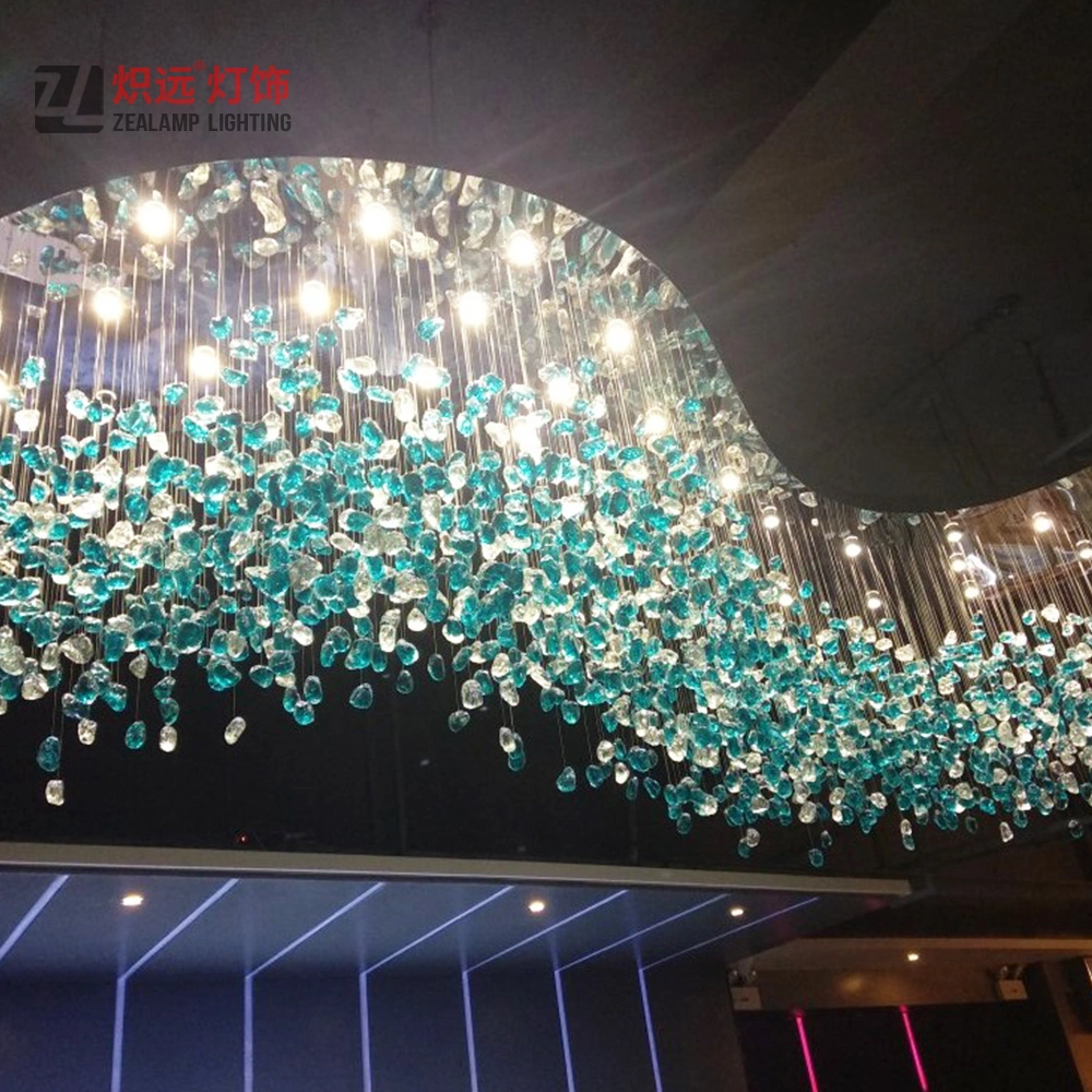 Colorful Handmade Glass Stone Modelling Interior Lighting