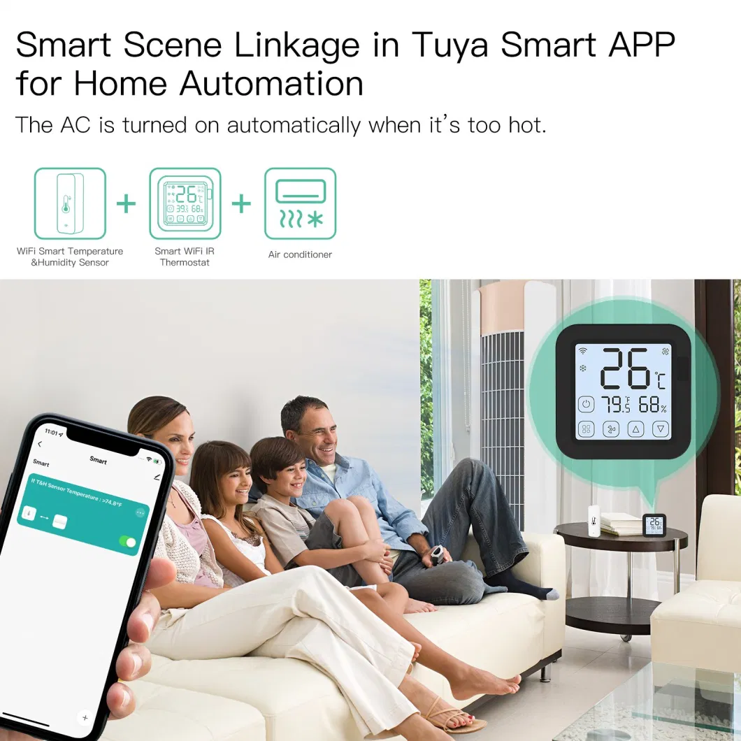 SLS WiFi Smart Temperature and Humidity Sensor Designed for APP Configuration