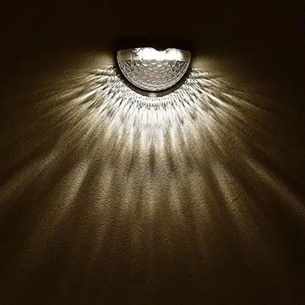 Poly Solar Panel Lighting LED Wall Decorative Landscape Stair Outdoor Emergency Lamp