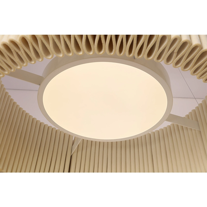 American Vintage Lighting Huge White Felt Lampshade Acoustic Home Ceiling Suspended Creative Pendant Light for Living Room