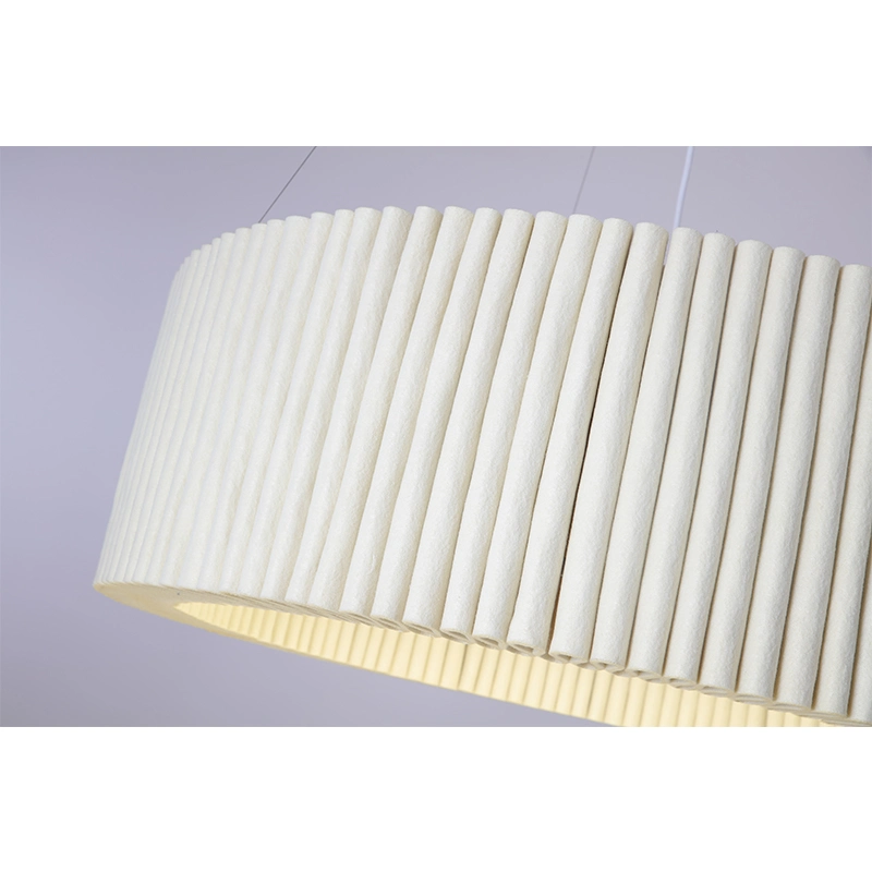 American Vintage Lighting Huge White Felt Lampshade Acoustic Home Ceiling Suspended Creative Pendant Light for Living Room