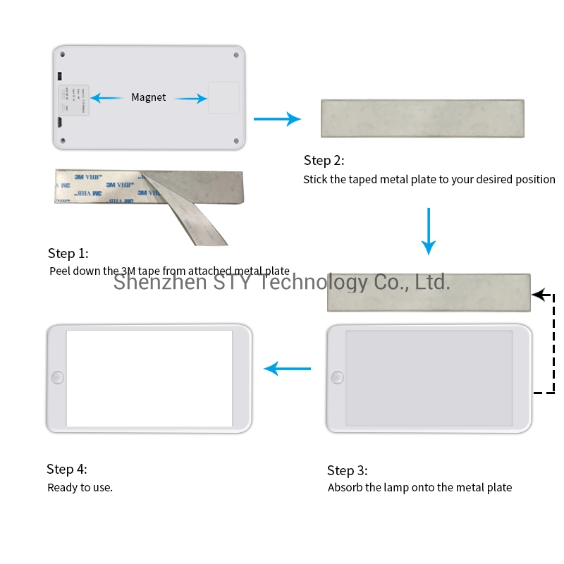 High Brightness Wiring PIR Motion Sensor Lighting for Cabinet/Counter/Task