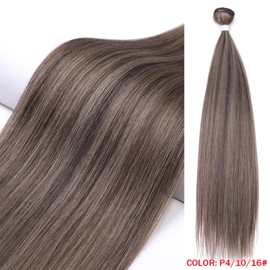 For Women Sleek Wholesale Vendor Straight Blond Ombre Synthetic Hair Extension