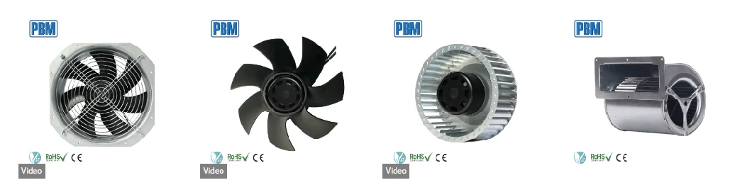 220V/230V IP55 Motor Large Volume Ec Extractor Double Inlet Air BLDC Centrifugal Flow Blower Fan