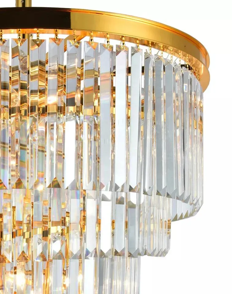 Luxury Crystal Chandelier Waterfall High Ceiling Long Drop Pendant Light New Design Long Modern LED Staircase Light