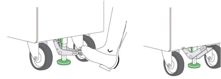 Floor Lock Adjustment Height Floor Pedal Lock