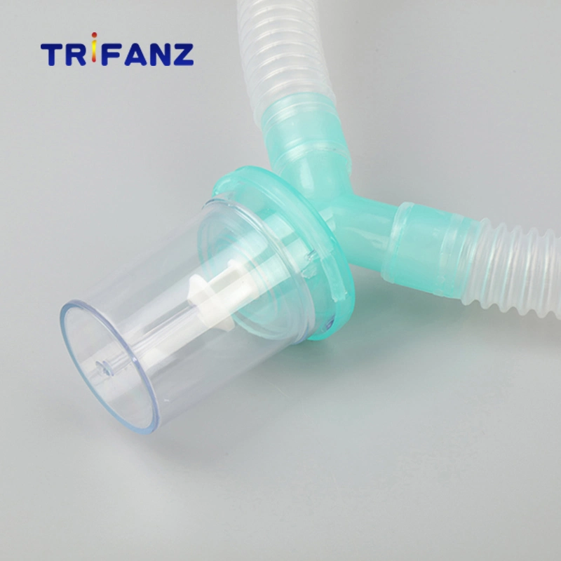 Disposable Mechanical Ventilator Tubing Corrugated Anesthesia Breathing Circuit